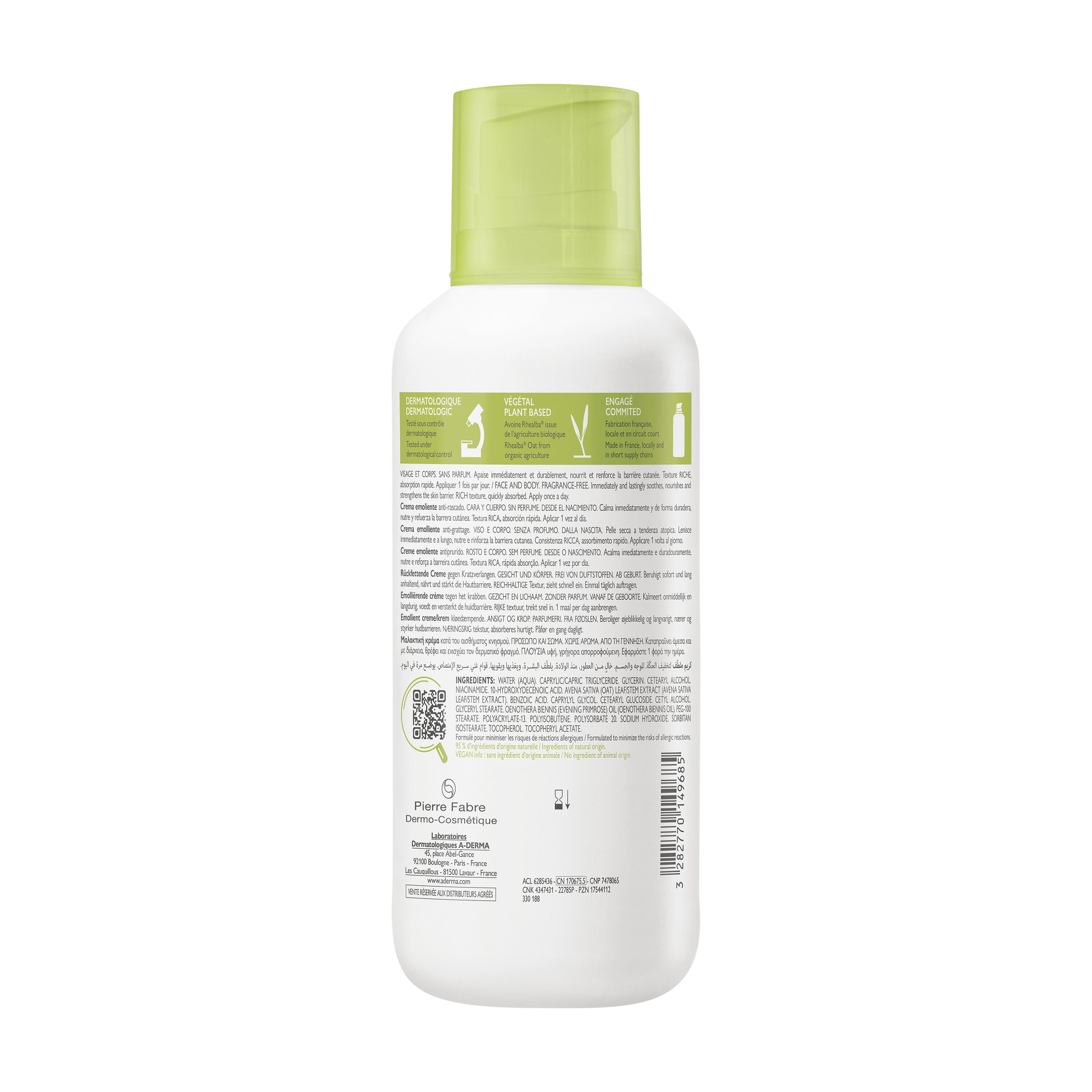 Exomega Control  Creme Emoliente Antiprurido