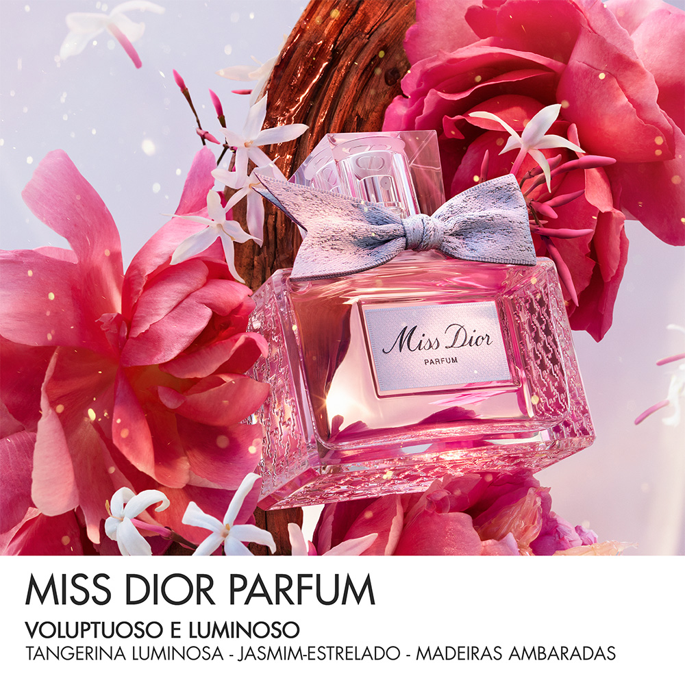 Miss Dior Parfum  - Notas florais, frutadas e amadeiradas intensas
