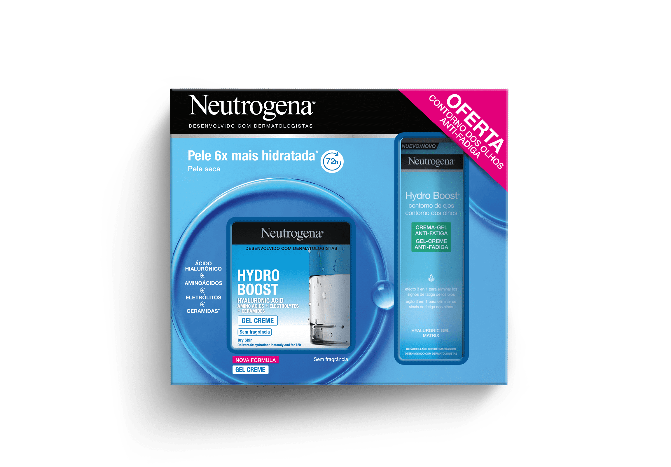 Gel De Água Pele Seca Kit