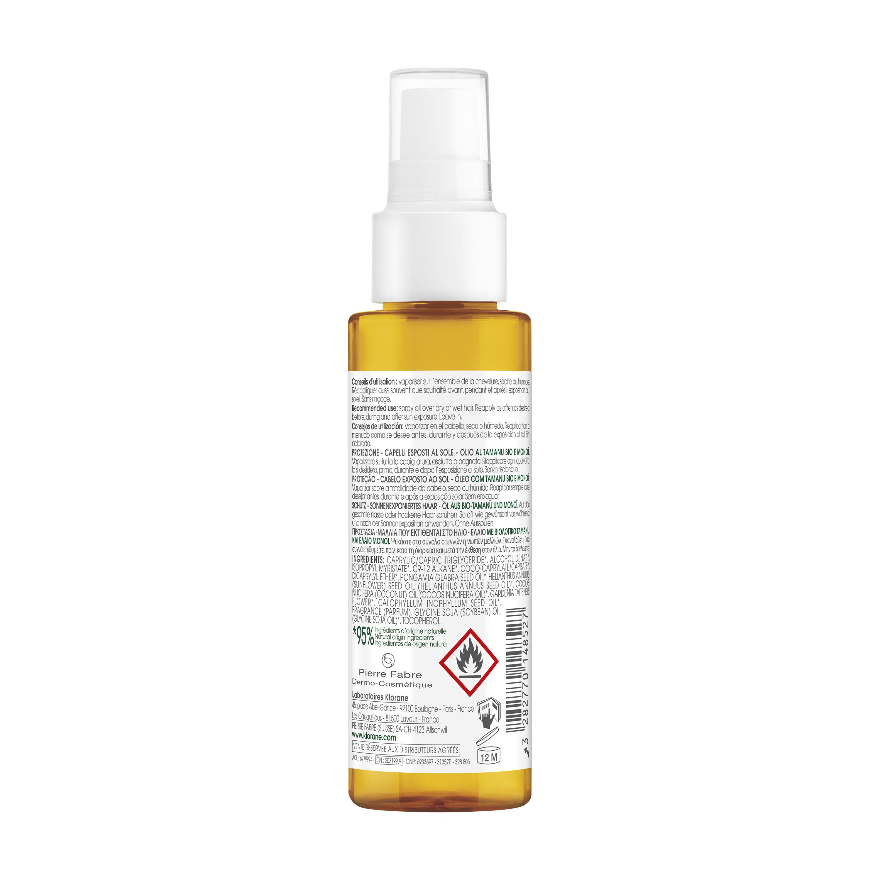 Óleo Capilar Proteção Com Tamanu Bio E Monoï
