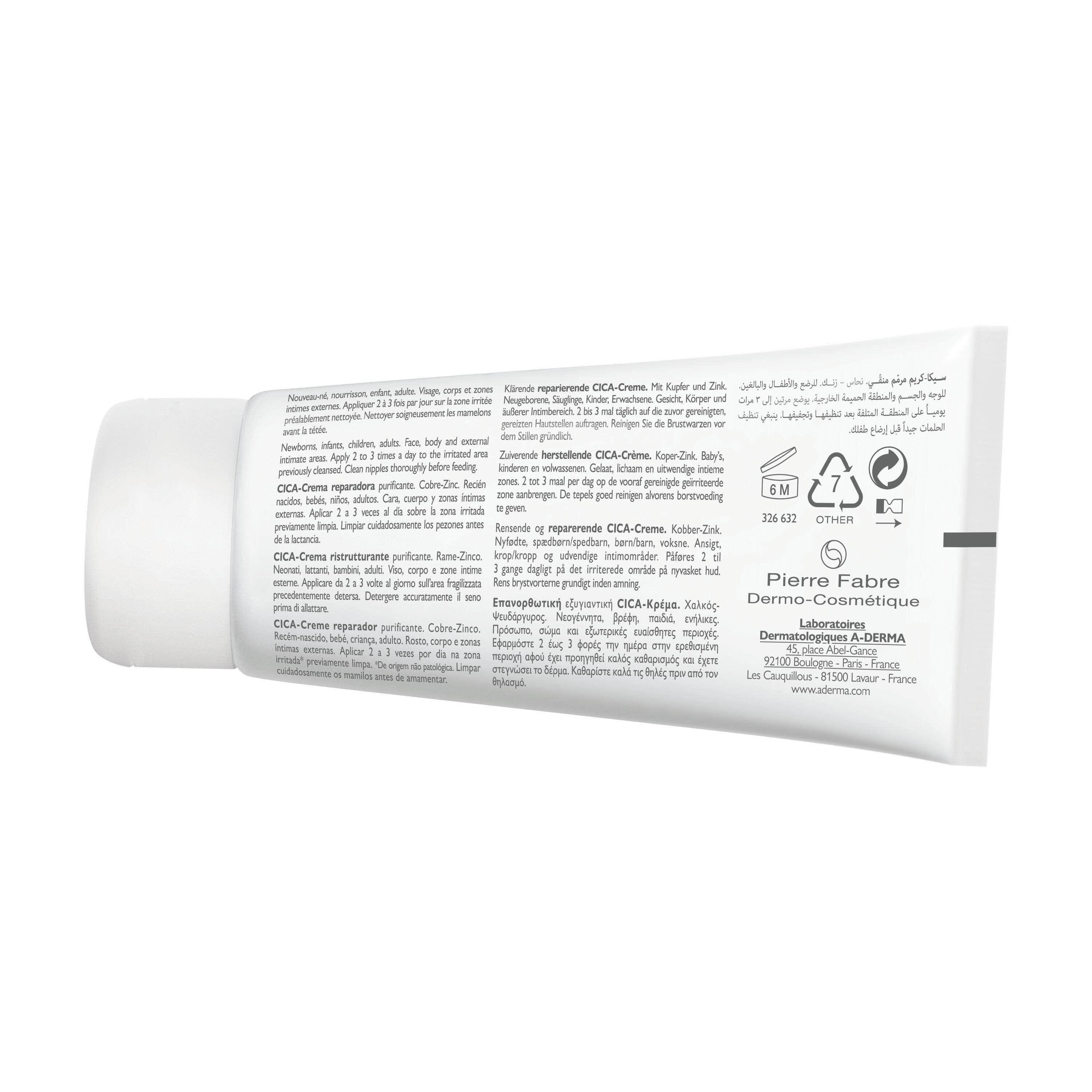 Dermalibour Creme Reparador Purificante Cica
