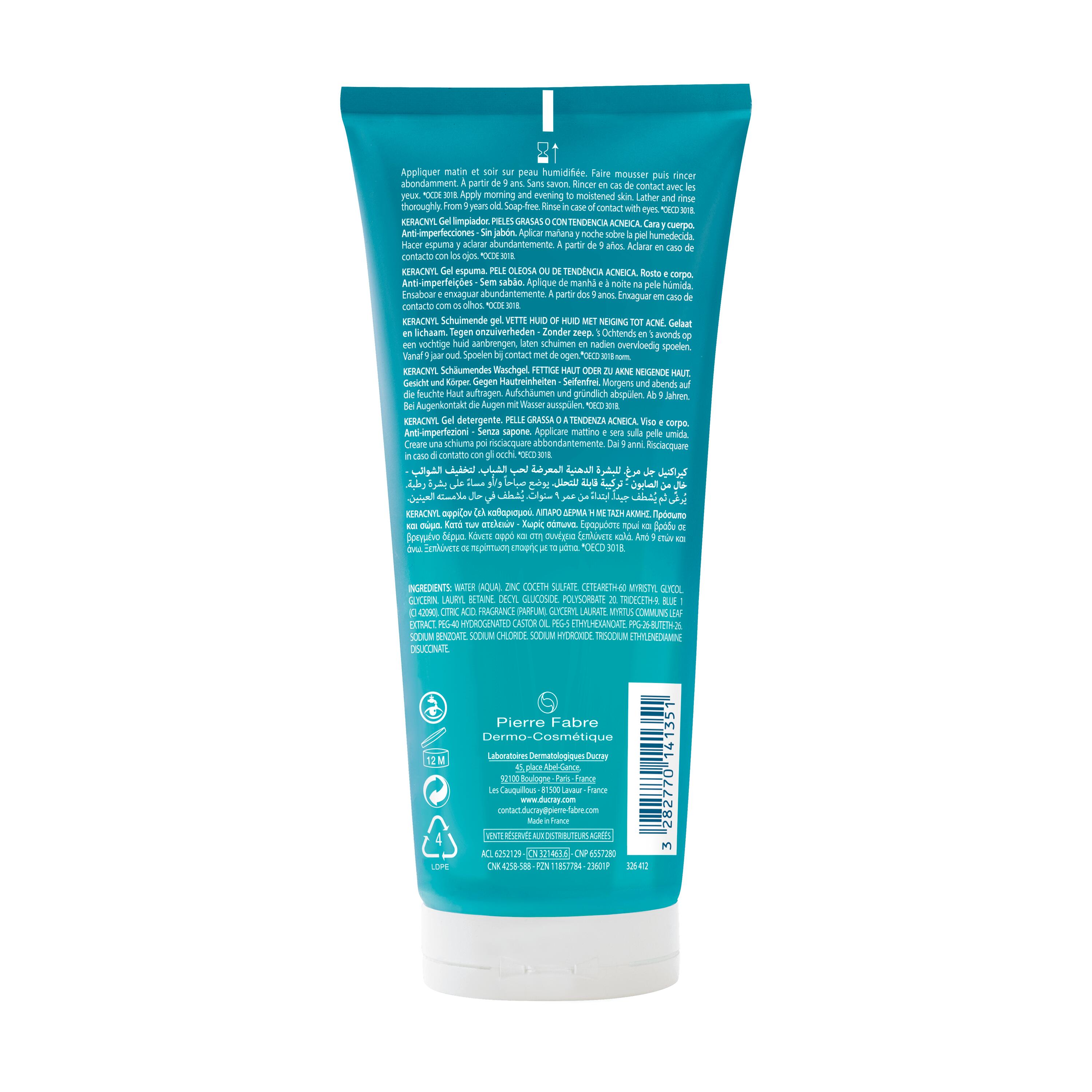 Ducray Keracnyl Gel Espuma