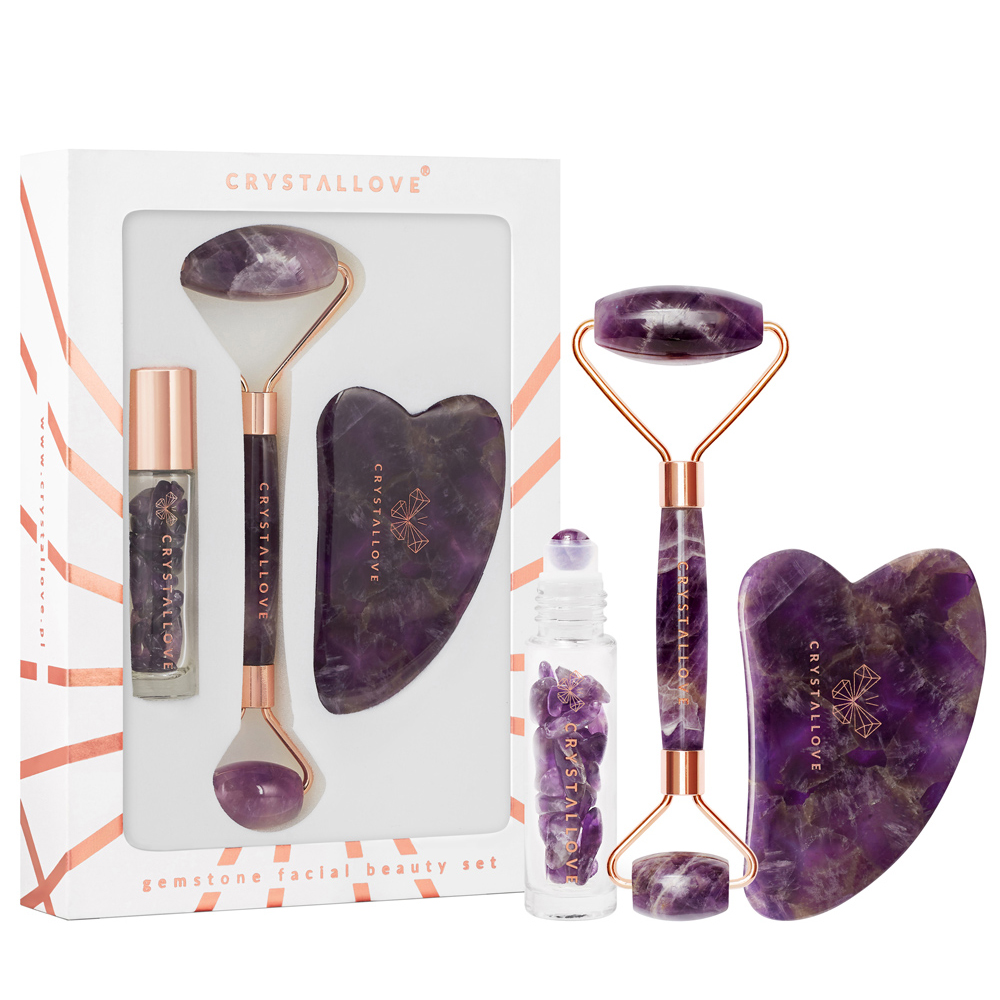 Amethyst Roll & Gua Sha Set