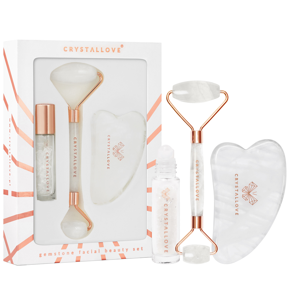Clear Roller & Gua Sha Set
