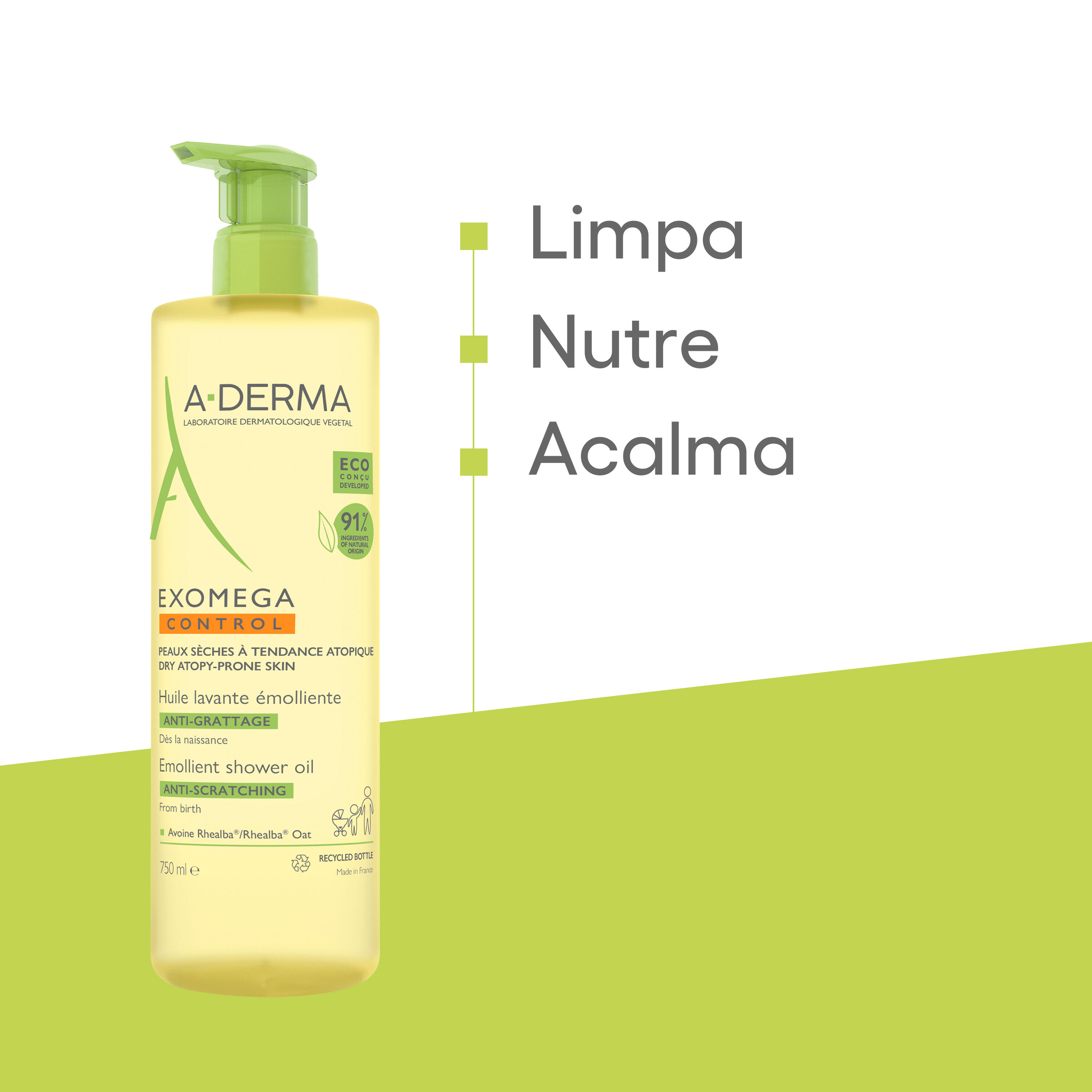 Exomega Control Óleo Duche Emoliente Antiprurido
