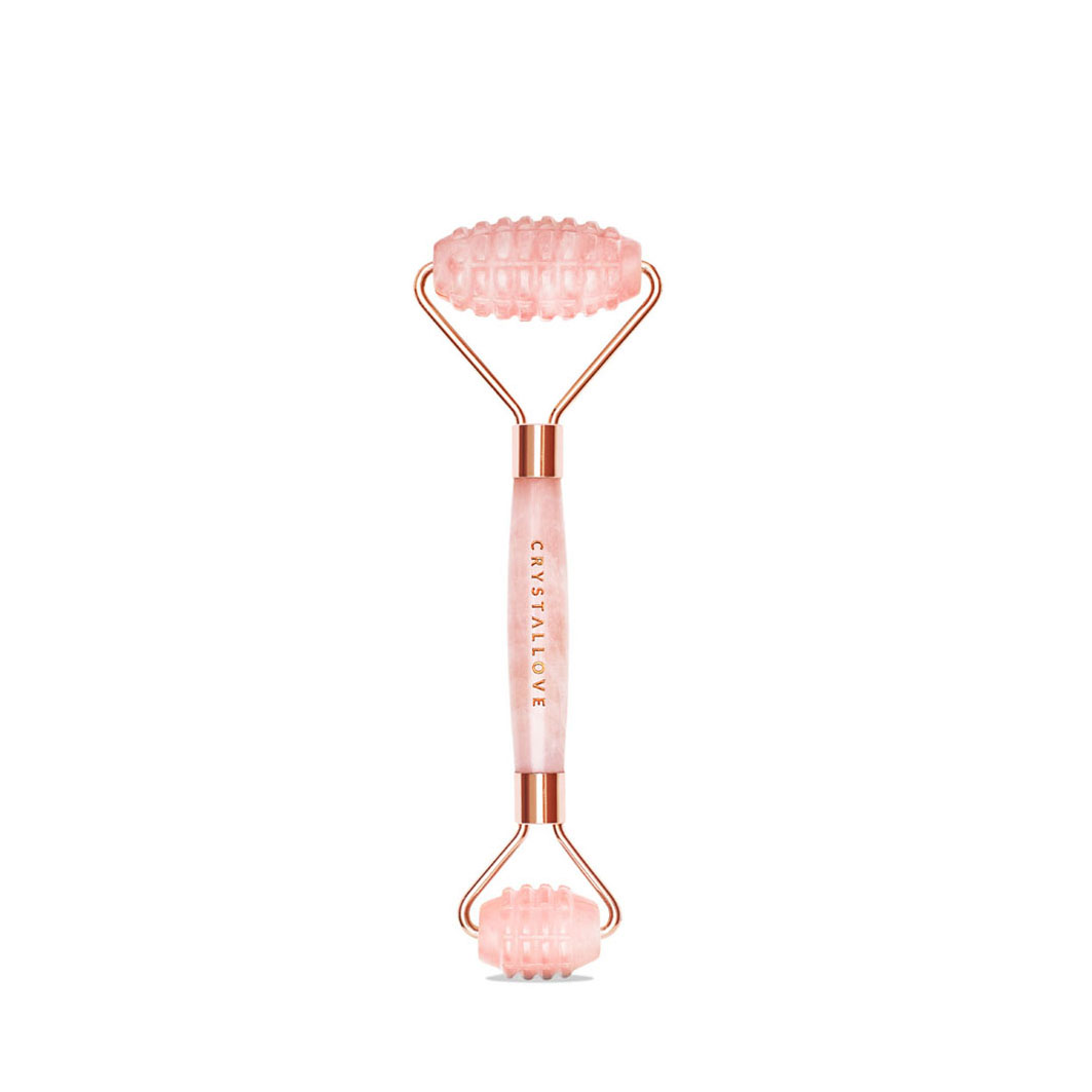 3D Rose Quartz Roller