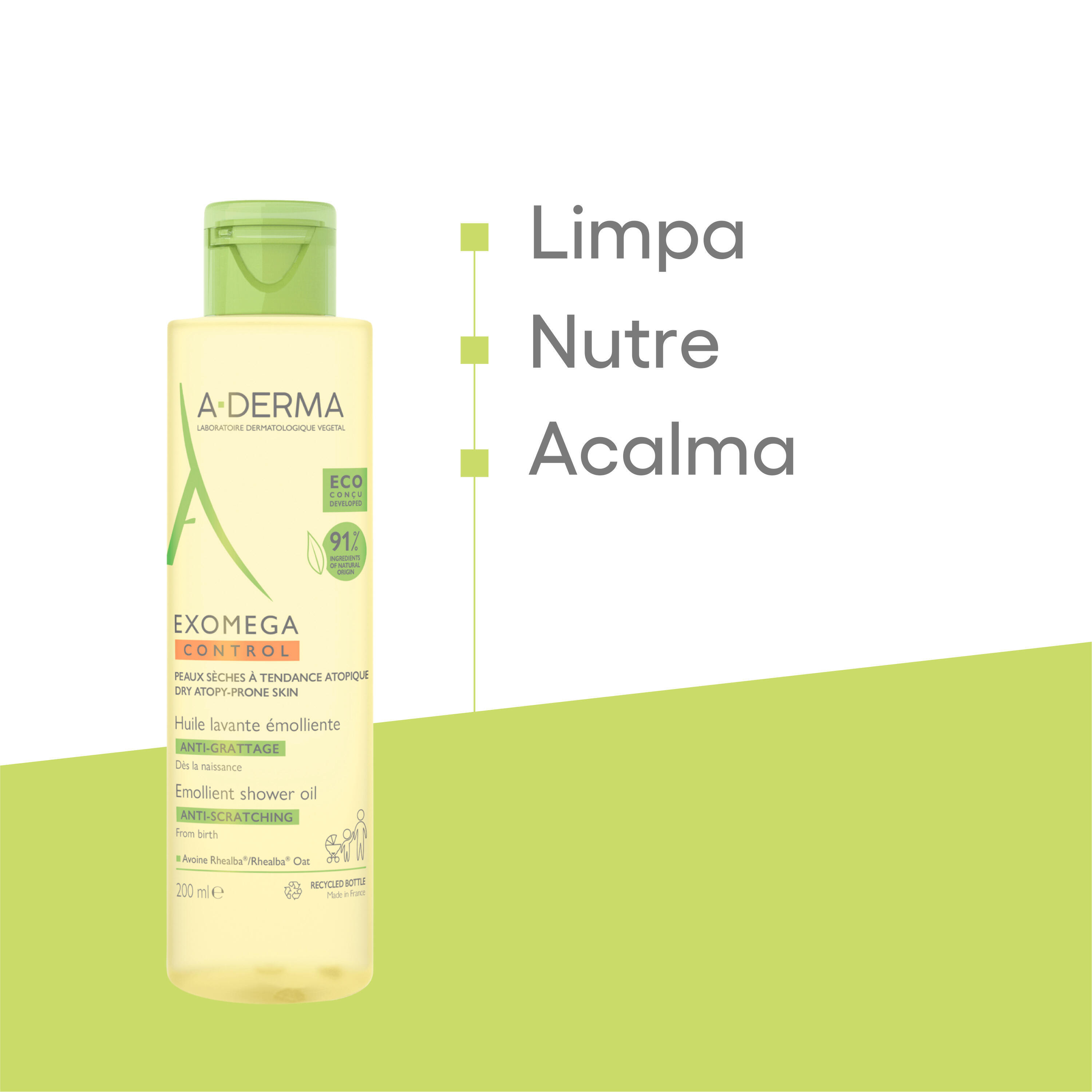 Exomega Control Óleo Duche Emoliente Antiprurido