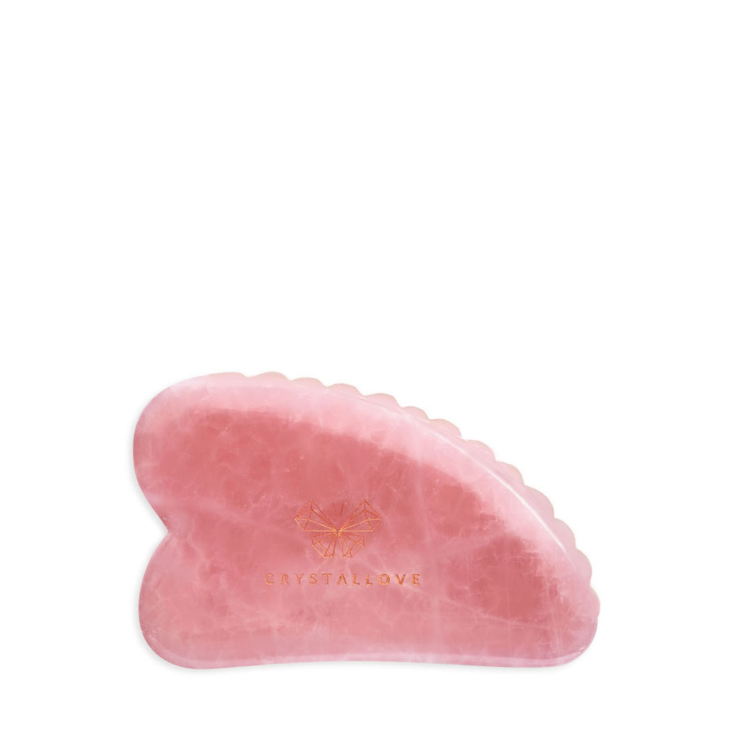 3D Rose Quartz Gua Sha