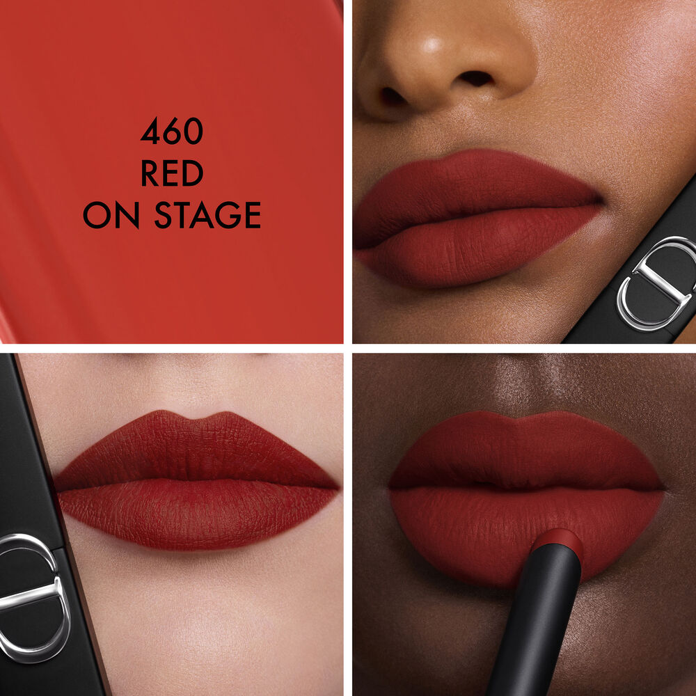 Rouge Dior On Stage 
Batom de longa duração - 24h sem transferência - acabamento mate
