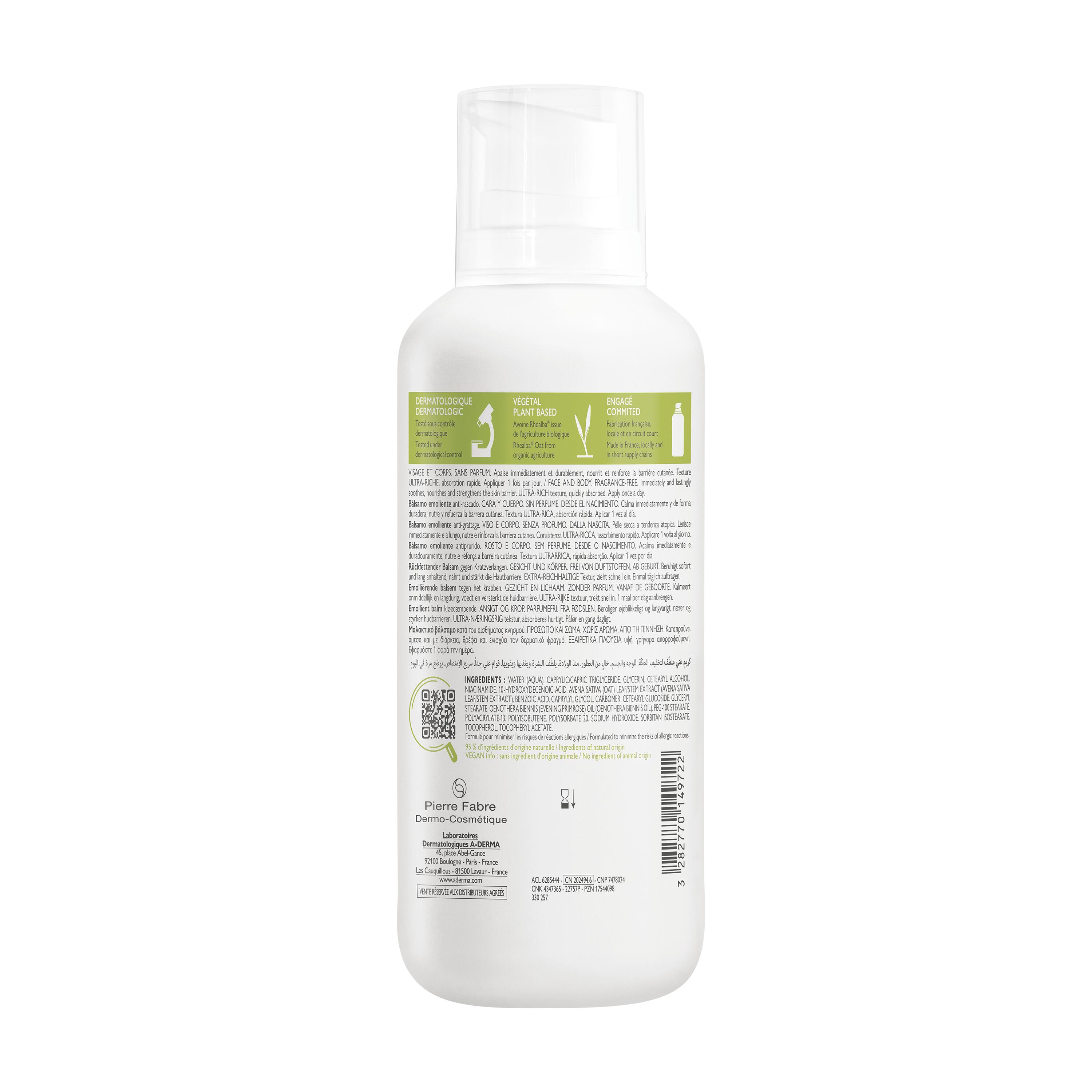 Exomega Control Bálsamo Emoliente Antiprurido