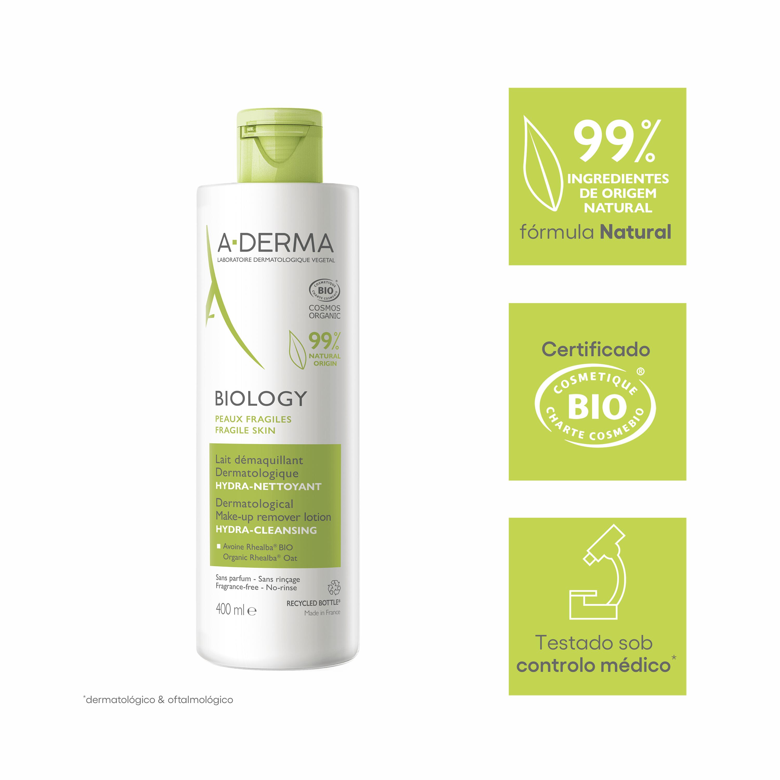 Biology Leite Desmaquilhante Dermatológico Hidra-Limpeza