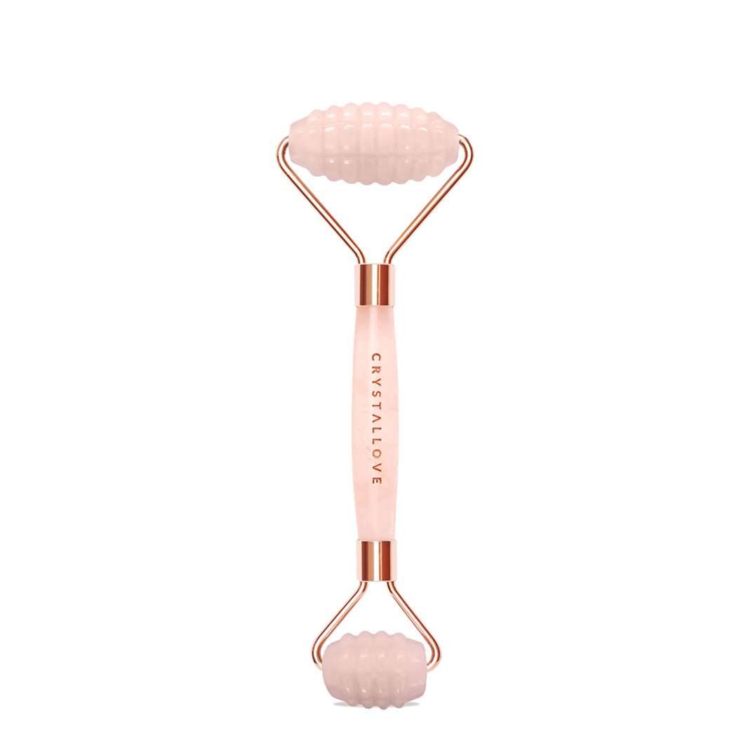 3D Rose Quartz Roller