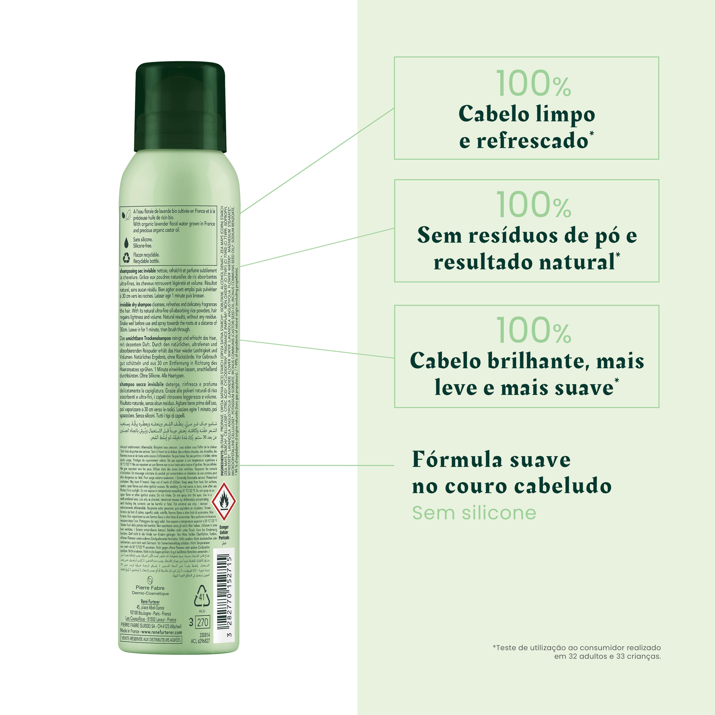 Naturia Champô Seco Invisível