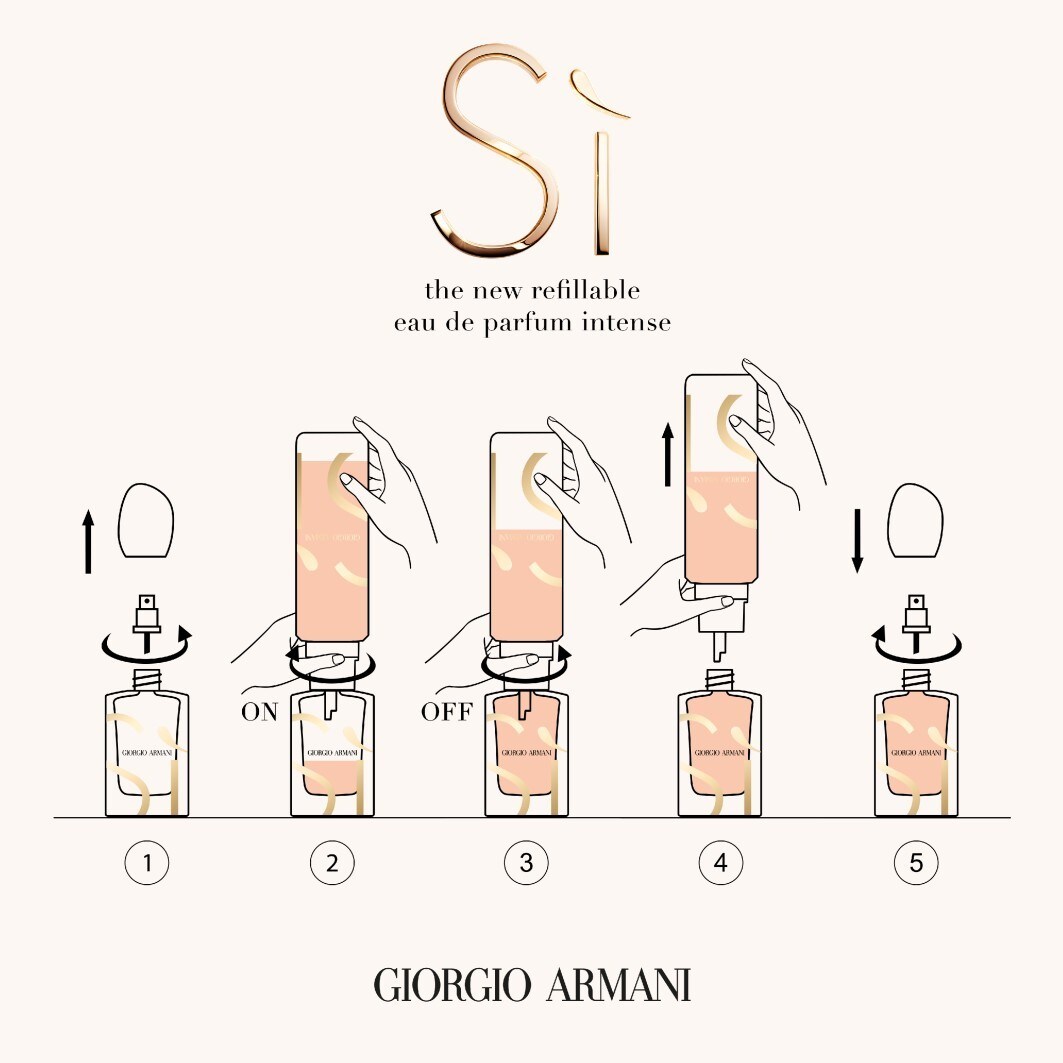 Si Eau de Parfum Spray Intense Refillable