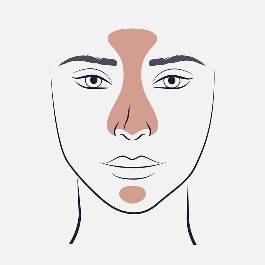 Face Brushes 135 T-Zone Blender