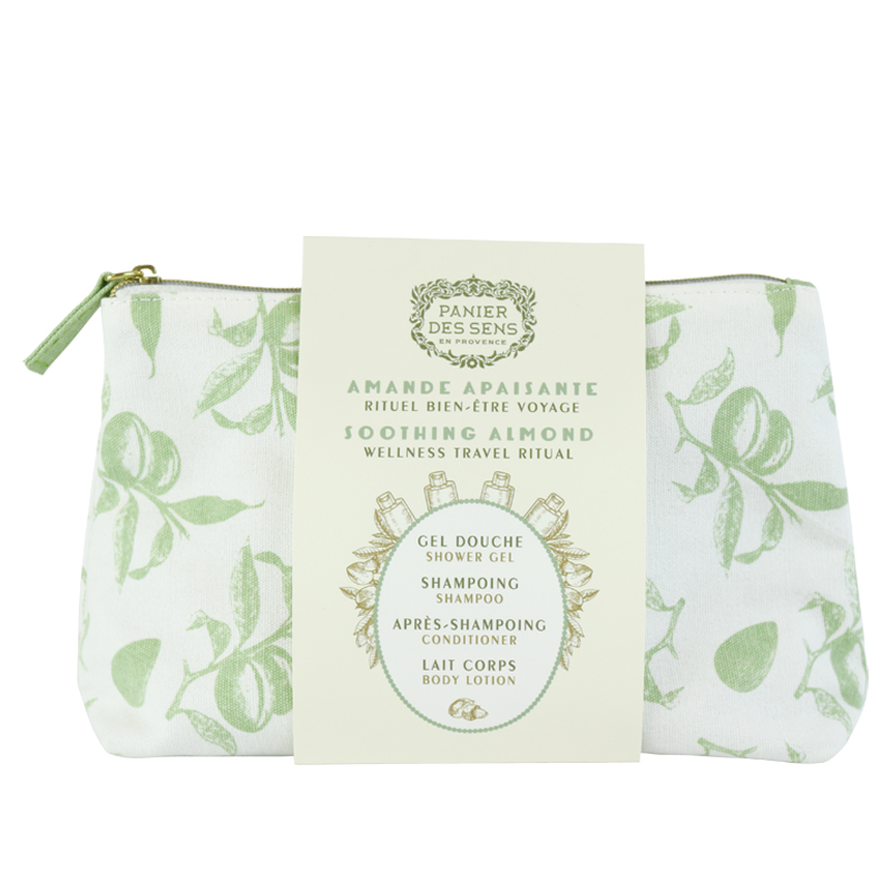 Soothing Almond Travel Pouch Almond Set