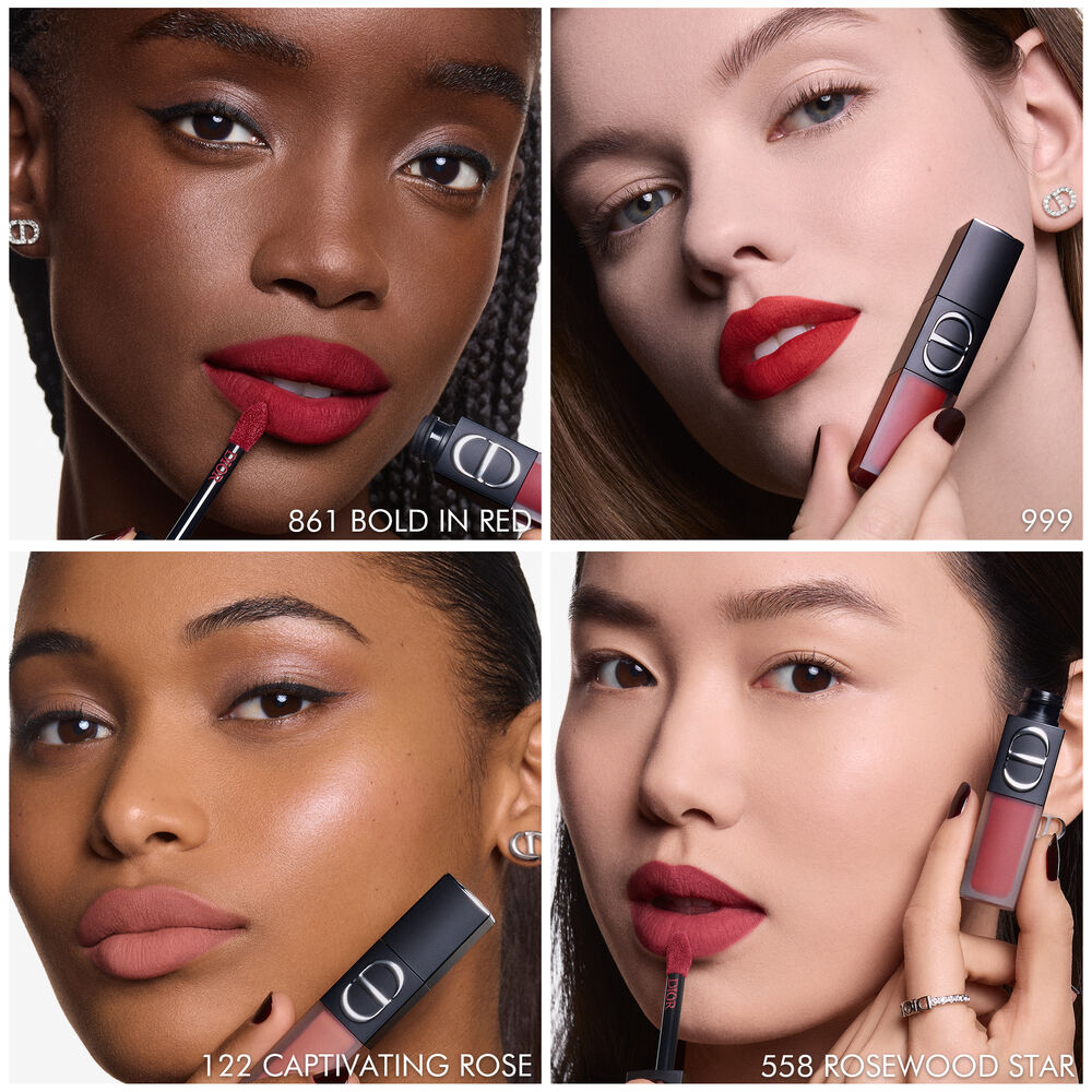 Rouge Dior On Stage Ink Blur Matte Batom líquido sem transferência - acabamento mate difuso