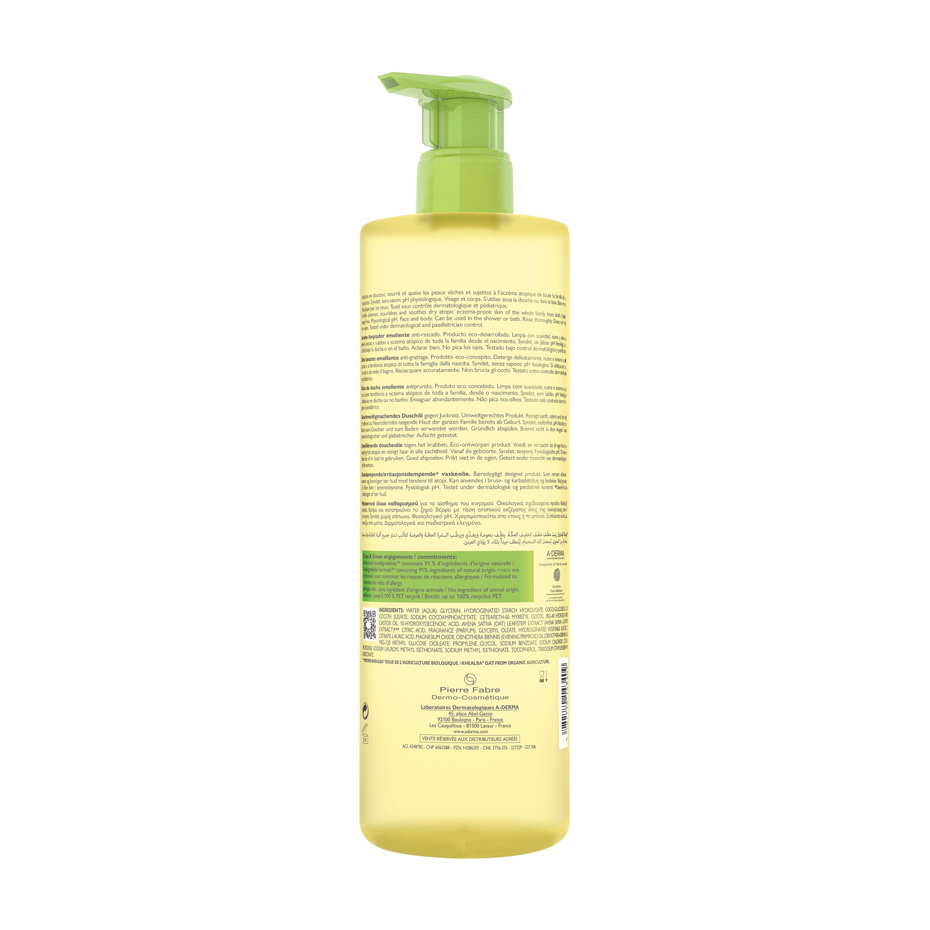 Exomega Control Óleo Duche Emoliente Antiprurido