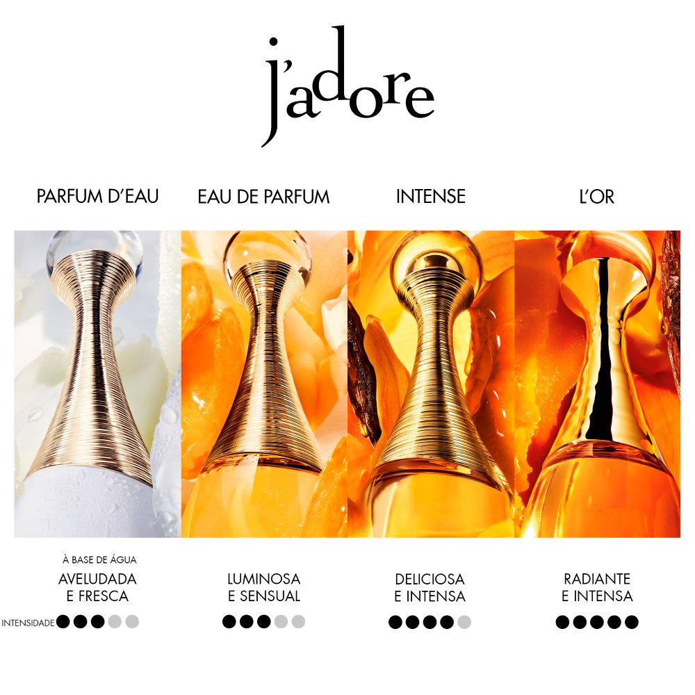 J'adore Eau de Parfum  -  notas florais e ensolaradas