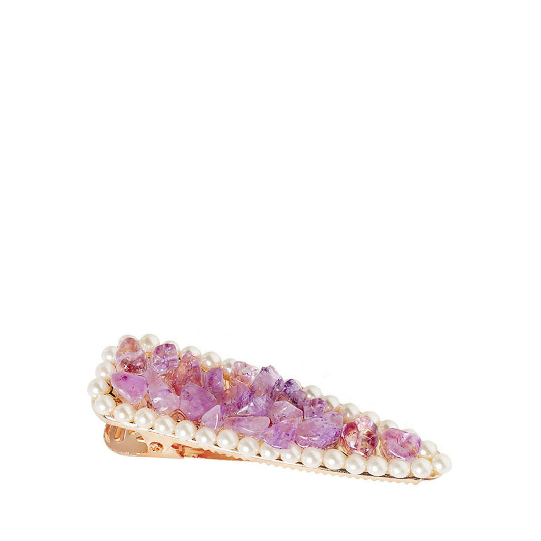 Amethyst Hair Clip