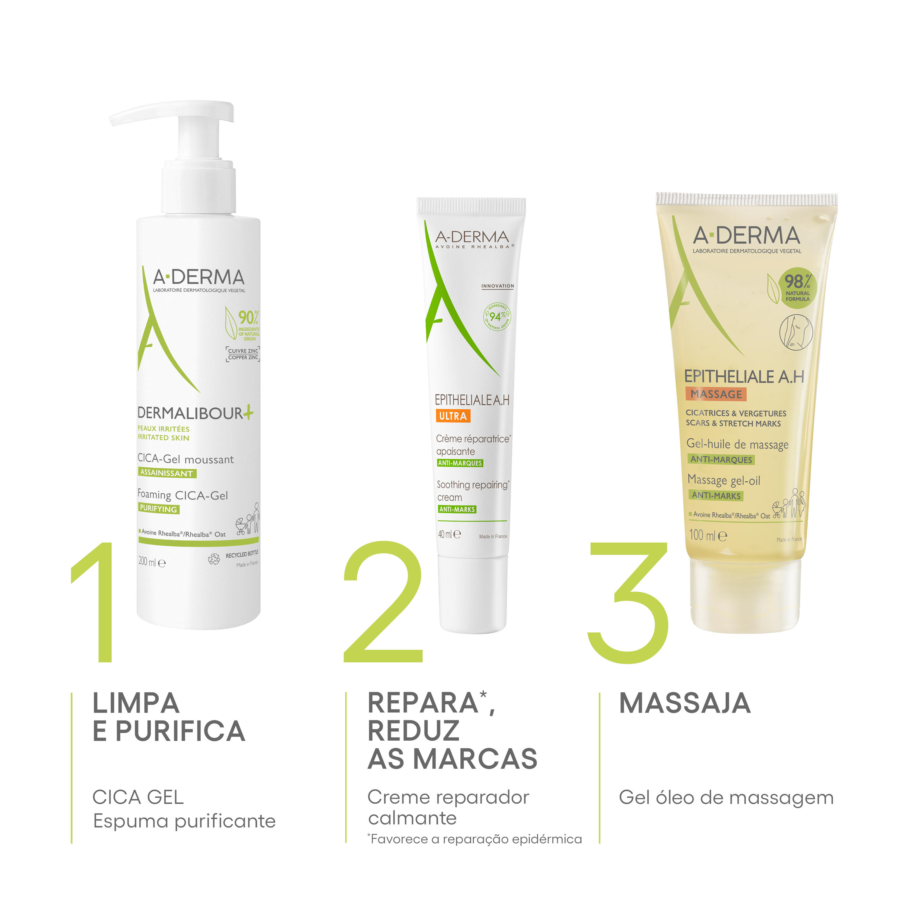 Epitheliale Ah Gel-Óleo Para Massagem Antimarcas