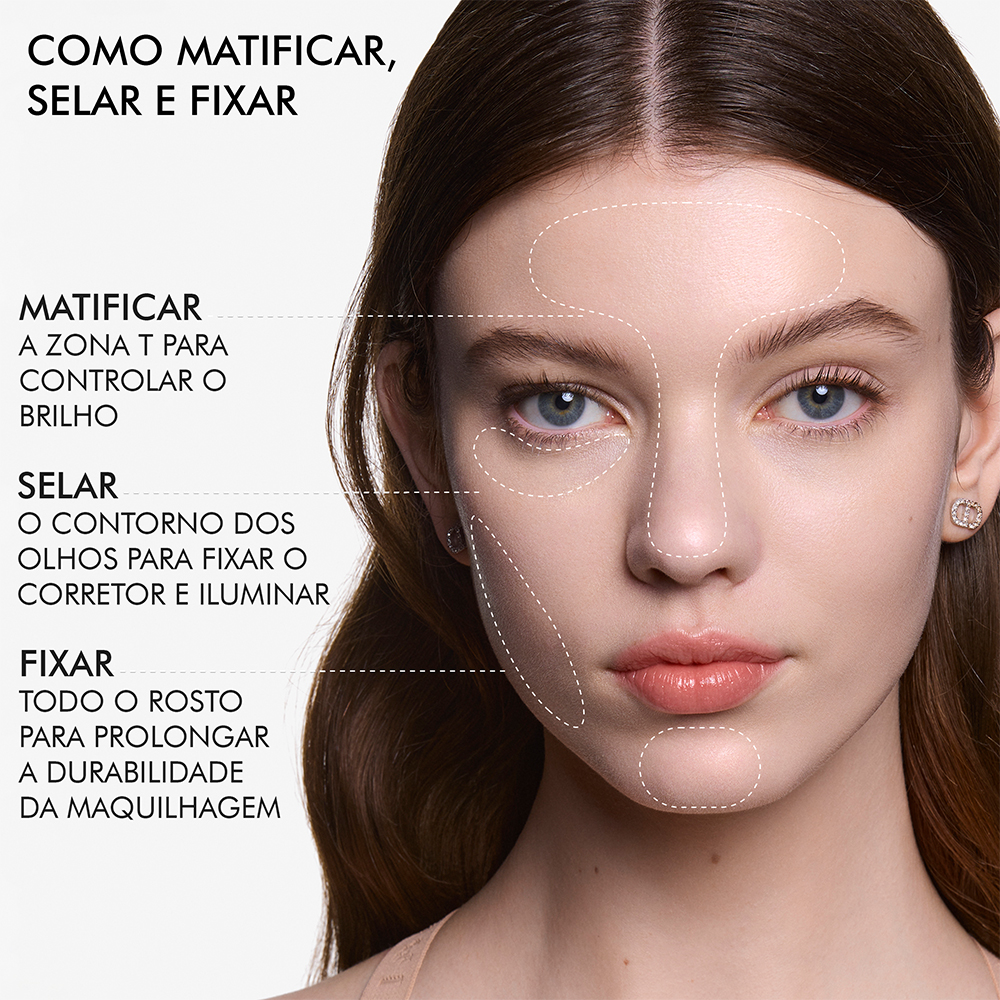 Dior Forever On Set Powder Pó solto fixador - acabamento mate difuso invisível