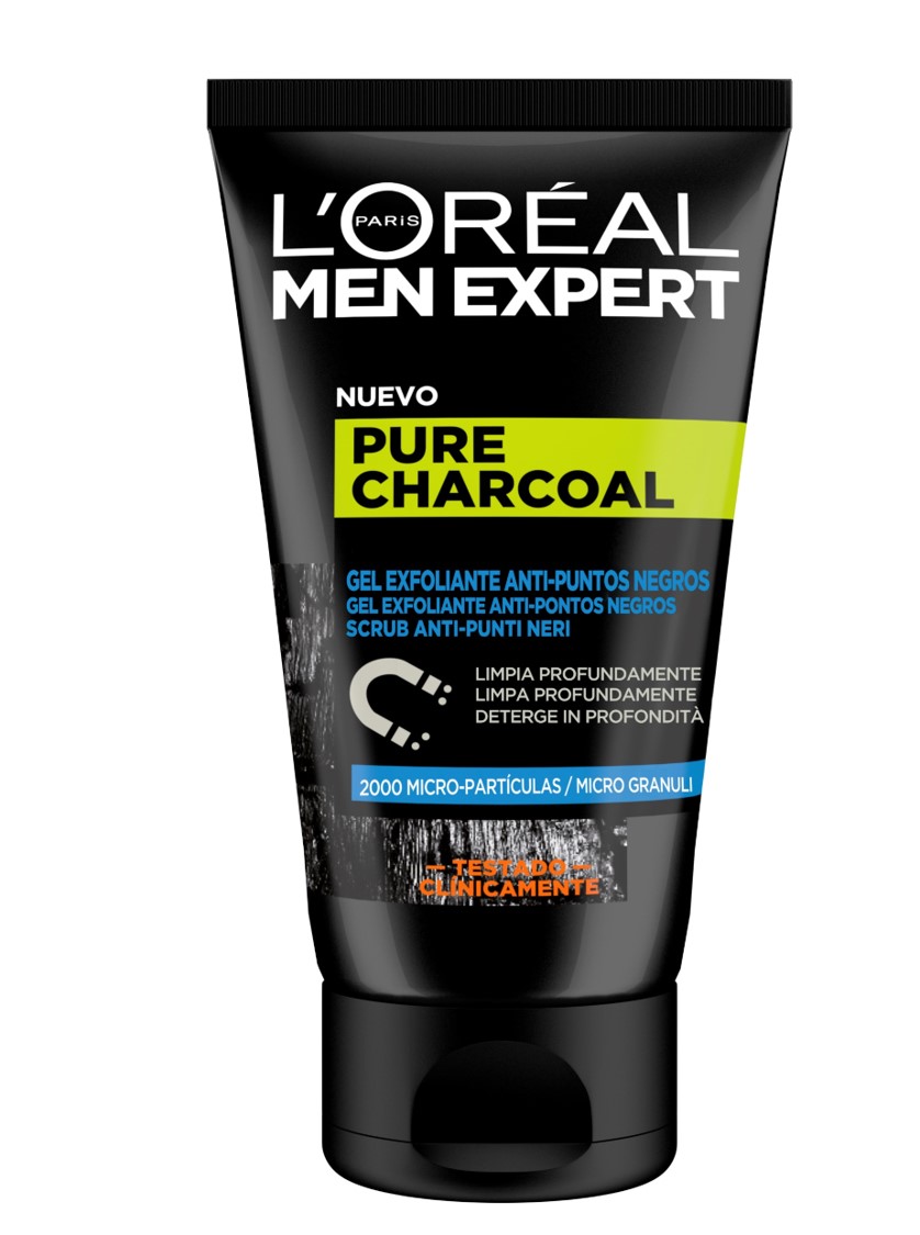 Men Expert Pure Charcoal Gel Esfoliante