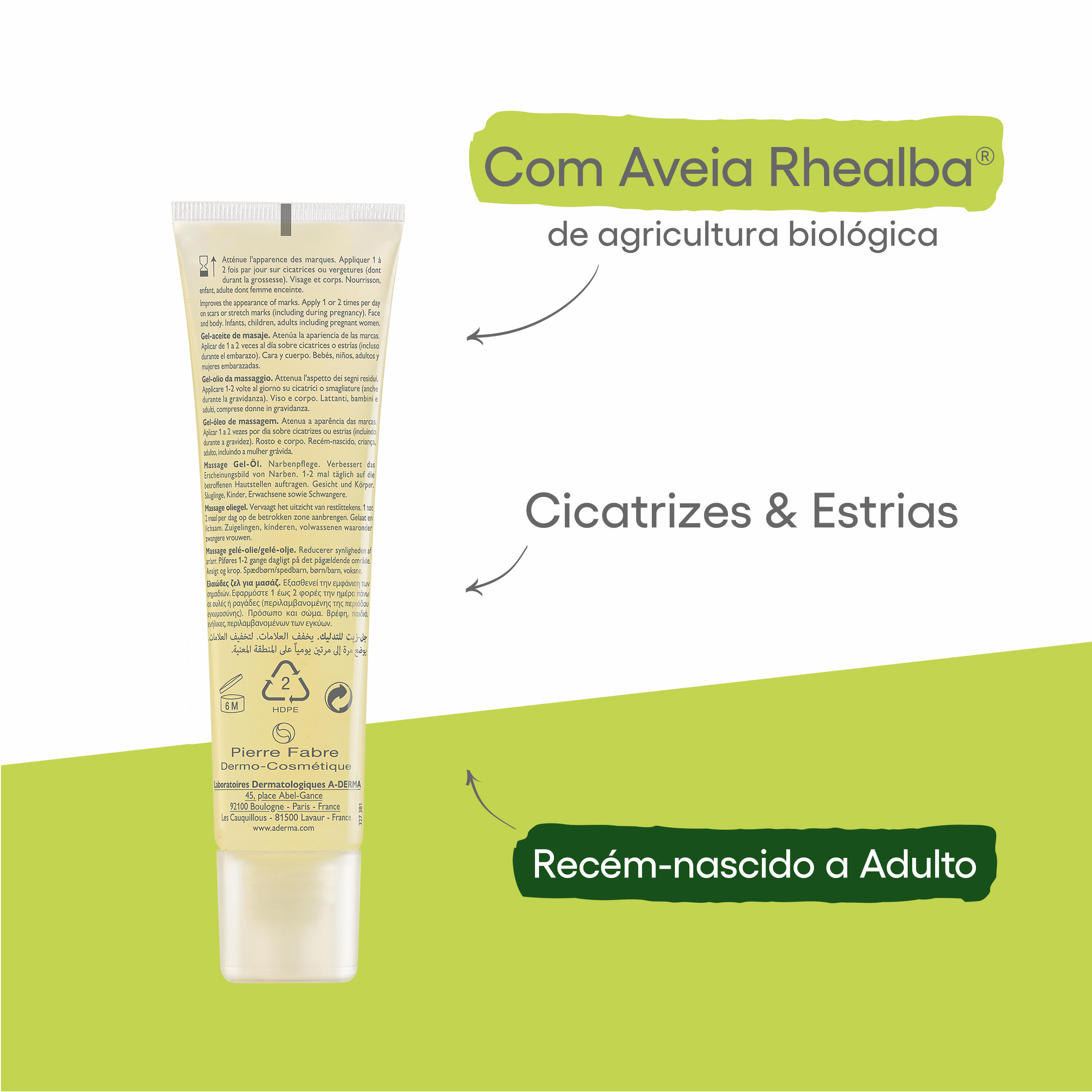 Epitheliale Ah Gel-Óleo Para Massagem Antimarcas