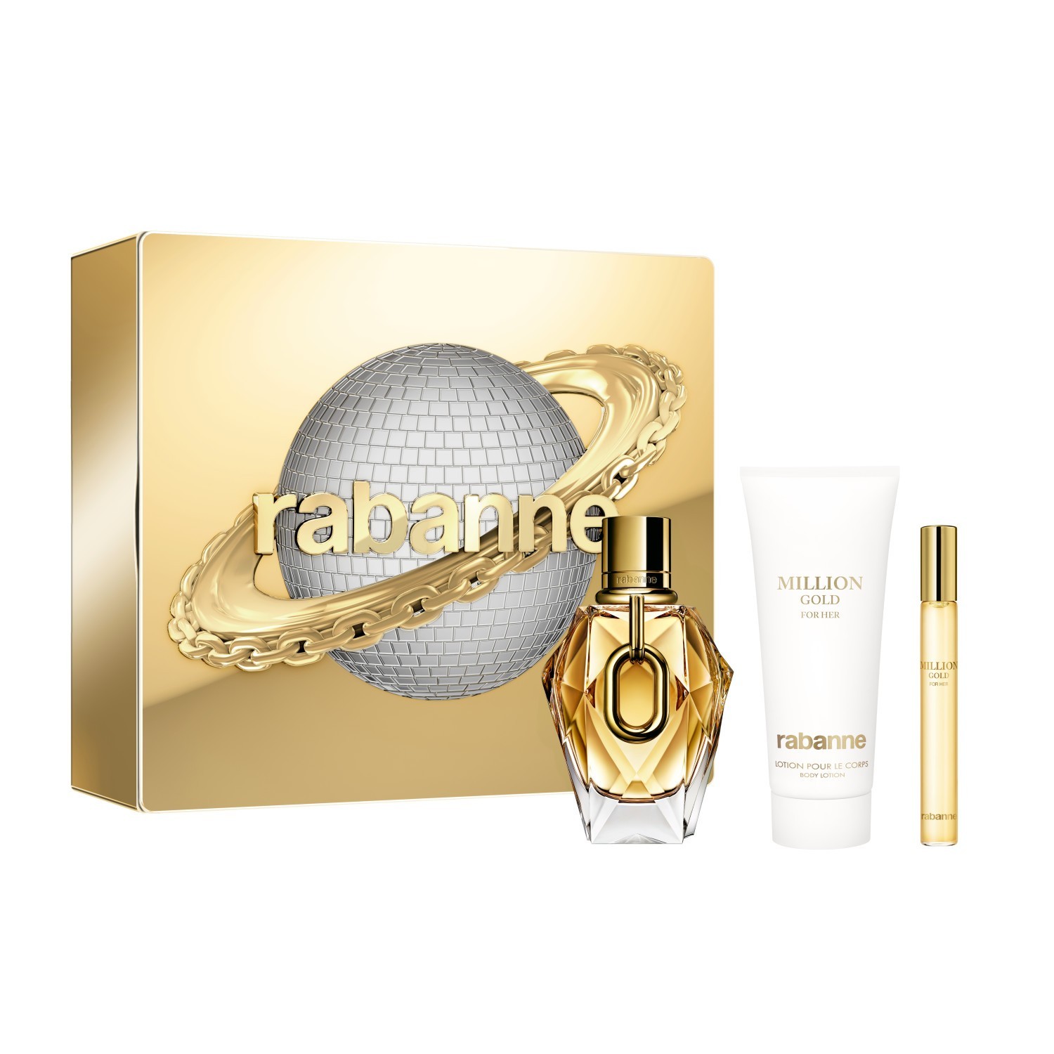 Million Gold For Her Eau de Parfum 90Ml Set
