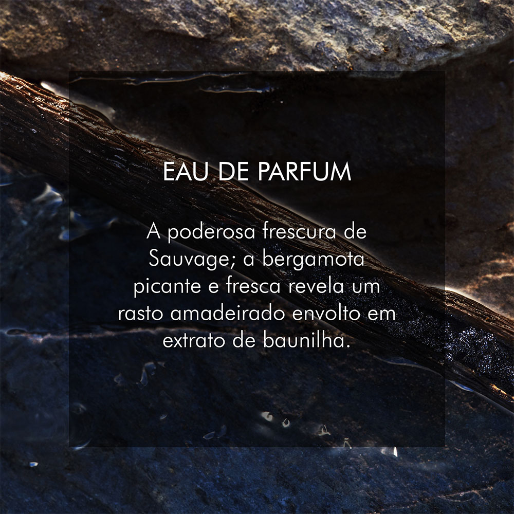 Sauvage Eau de Parfum  - Eau de parfum recarregável - Notas cítricas e abaunilhadas