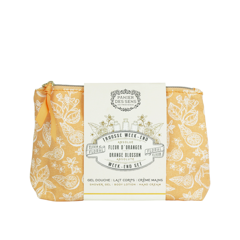 Orange Blossom Travel Pouch Orange Set
