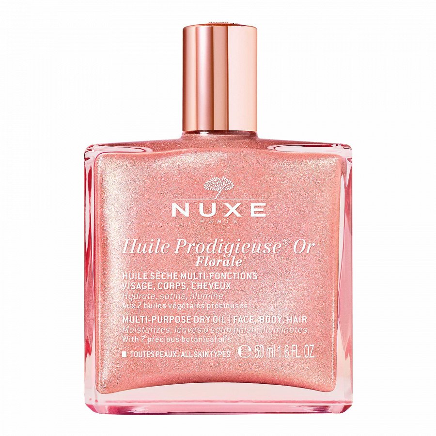 Prodigieux Huile Or Florale