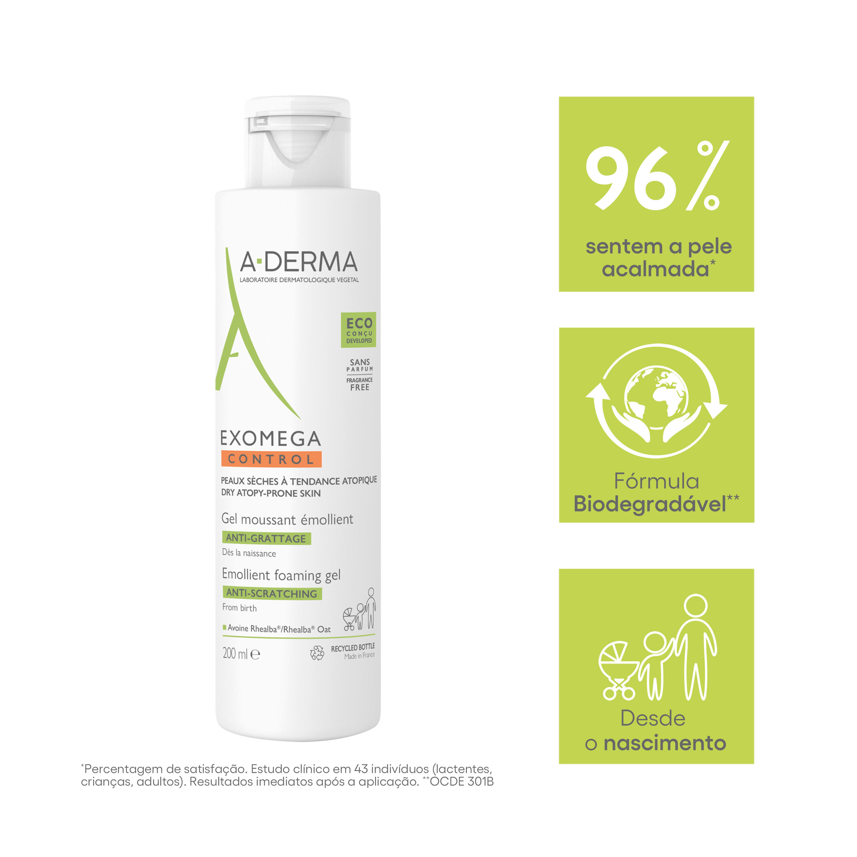 Exomega Control Gel Espuma Emoliente
