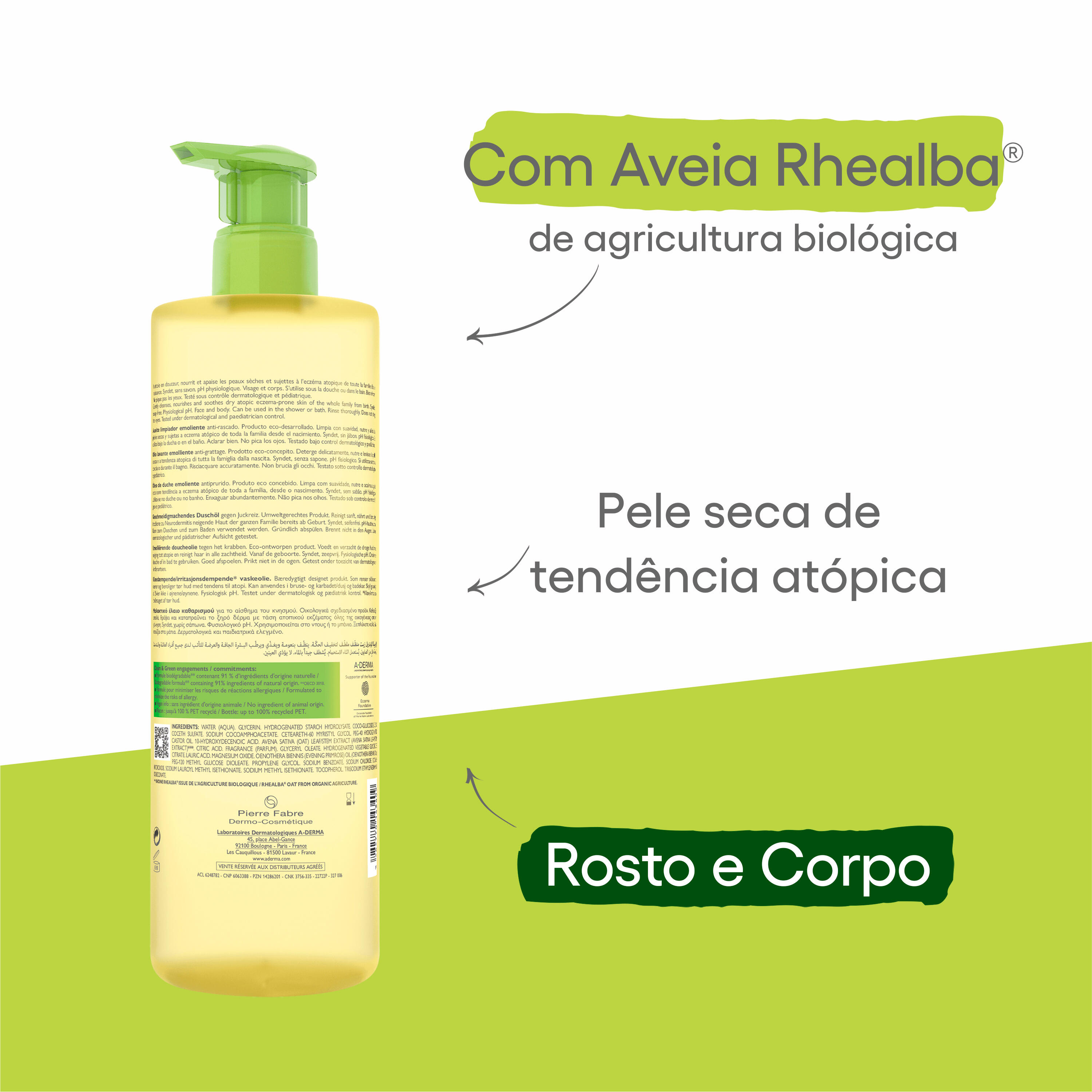 Exomega Control Óleo Duche Emoliente Antiprurido