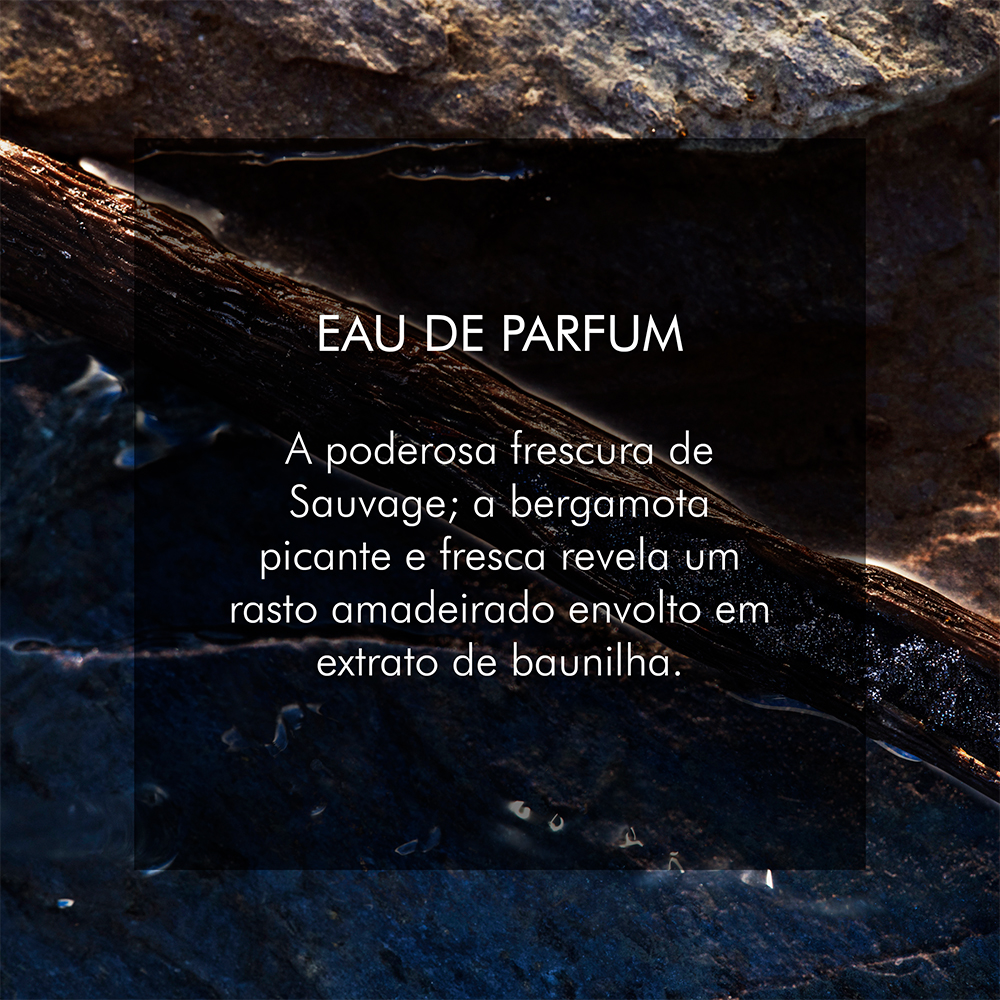 Recarga Sauvage Eau de Parfum  - Recarga de perfume - Notas cítricas e abaunilhadas