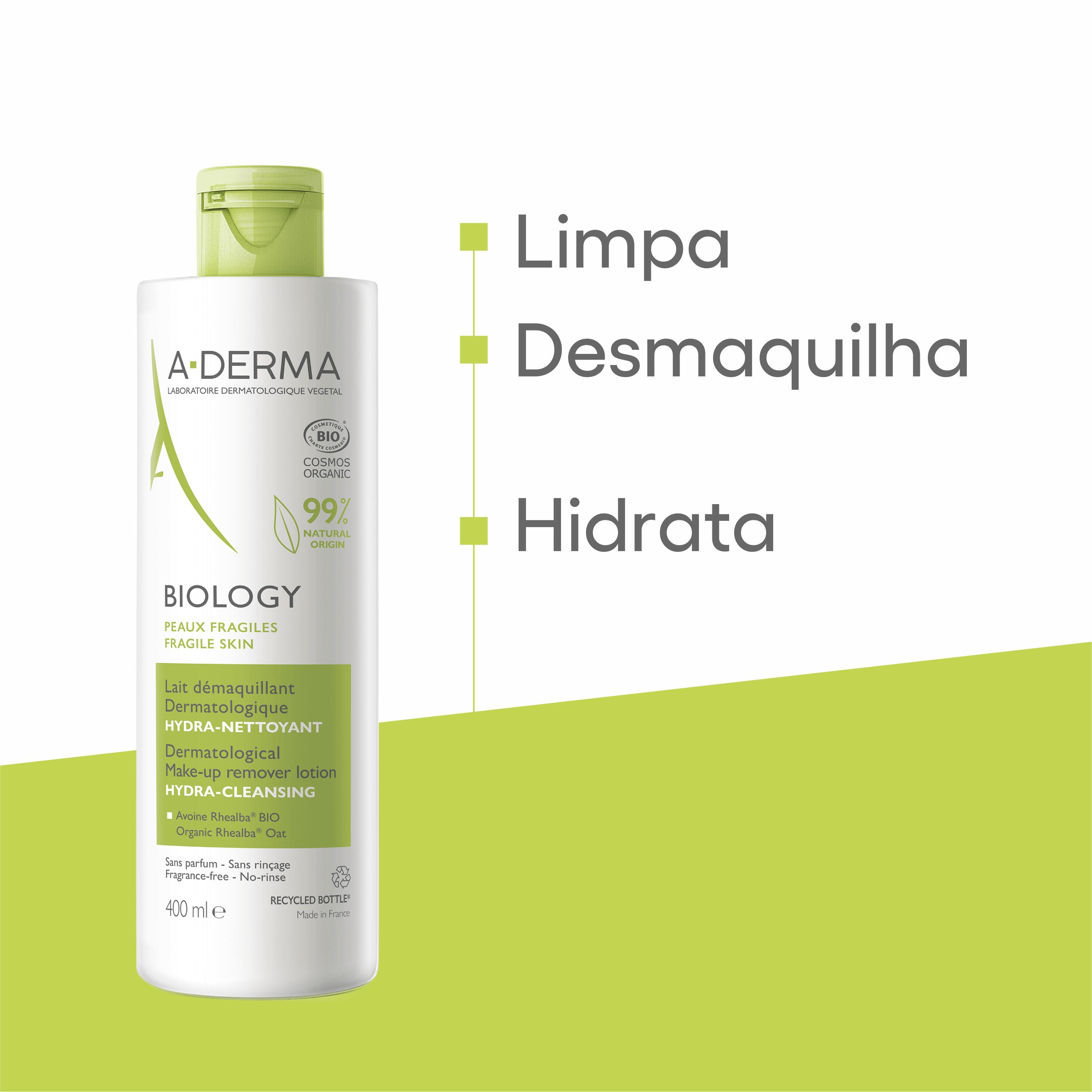 Biology Leite Desmaquilhante Dermatológico Hidra-Limpeza