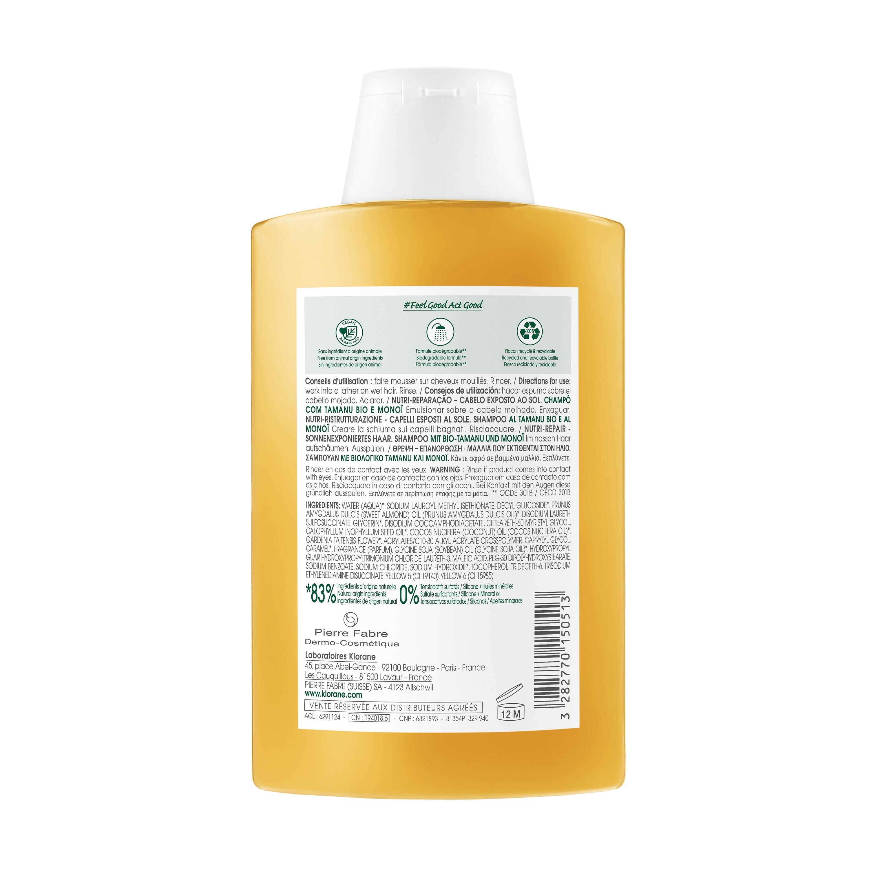 Champô Pós-Solar Com Tamanu Bio E Monoï