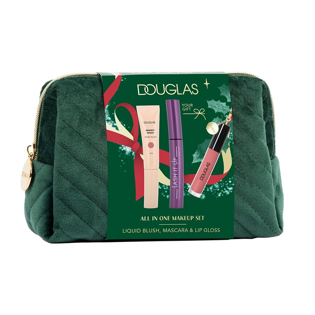 Lash It Up Pouch & Máscara & Blush & Gloss Set