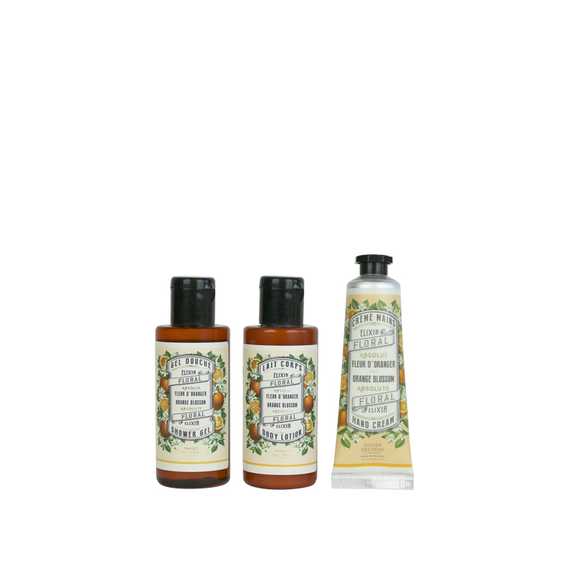 Orange Blossom Travel Pouch Orange Set