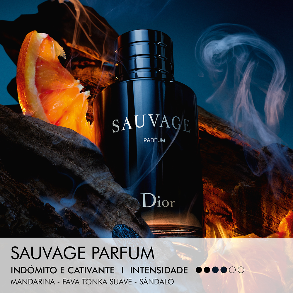 Recarga Sauvage Parfum  - notas cítricas e amadeiradas