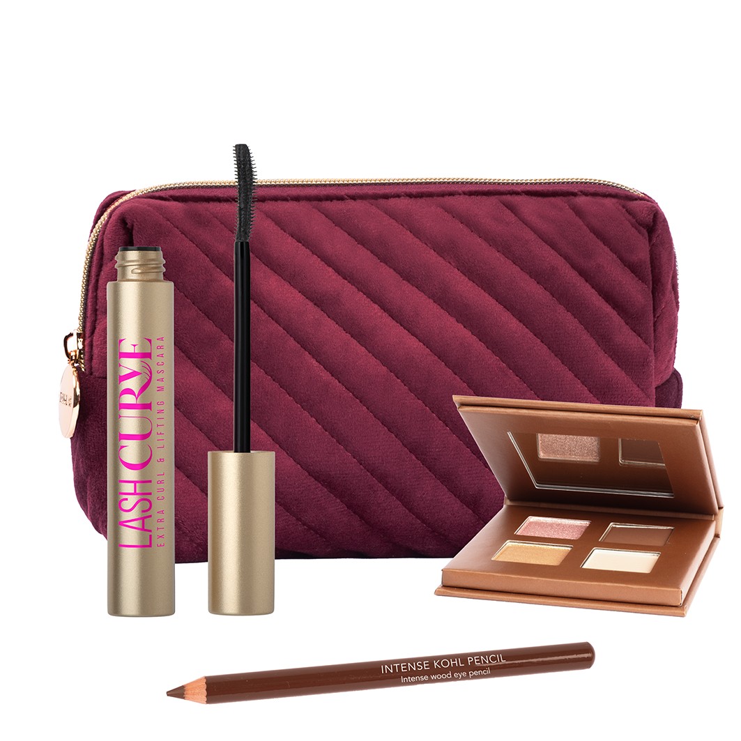 Lash Curve Pouch & Máscara & Palette & Eyepencil Set