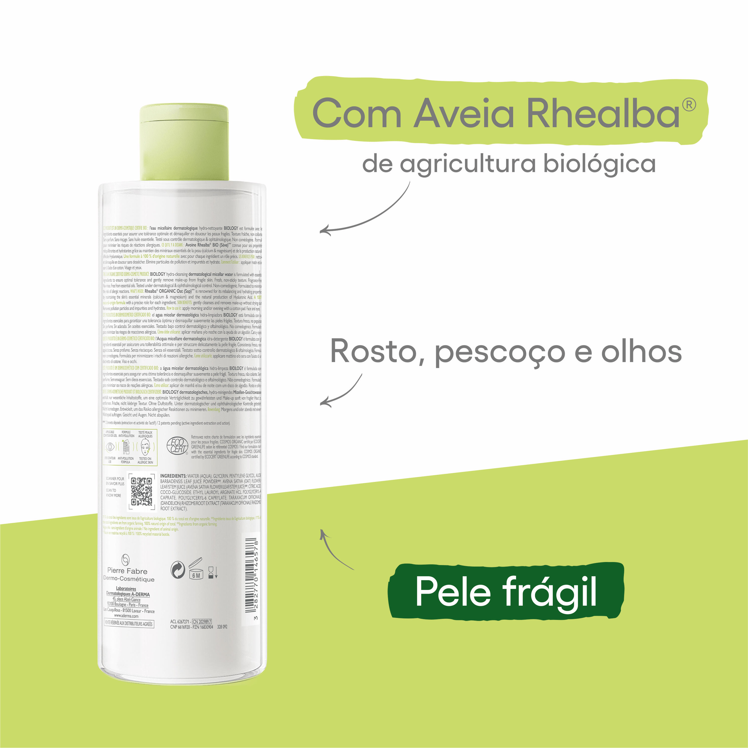 Biology Água Micelar Dermatológica Hidralimpeza