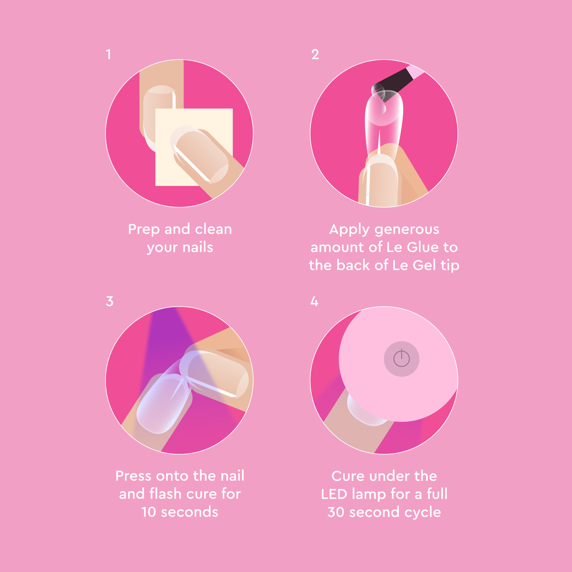 Le Gel Tips Medium Almond