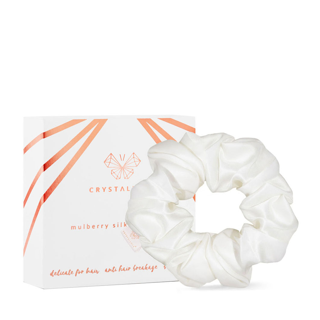 Silk Srunchie Ivory