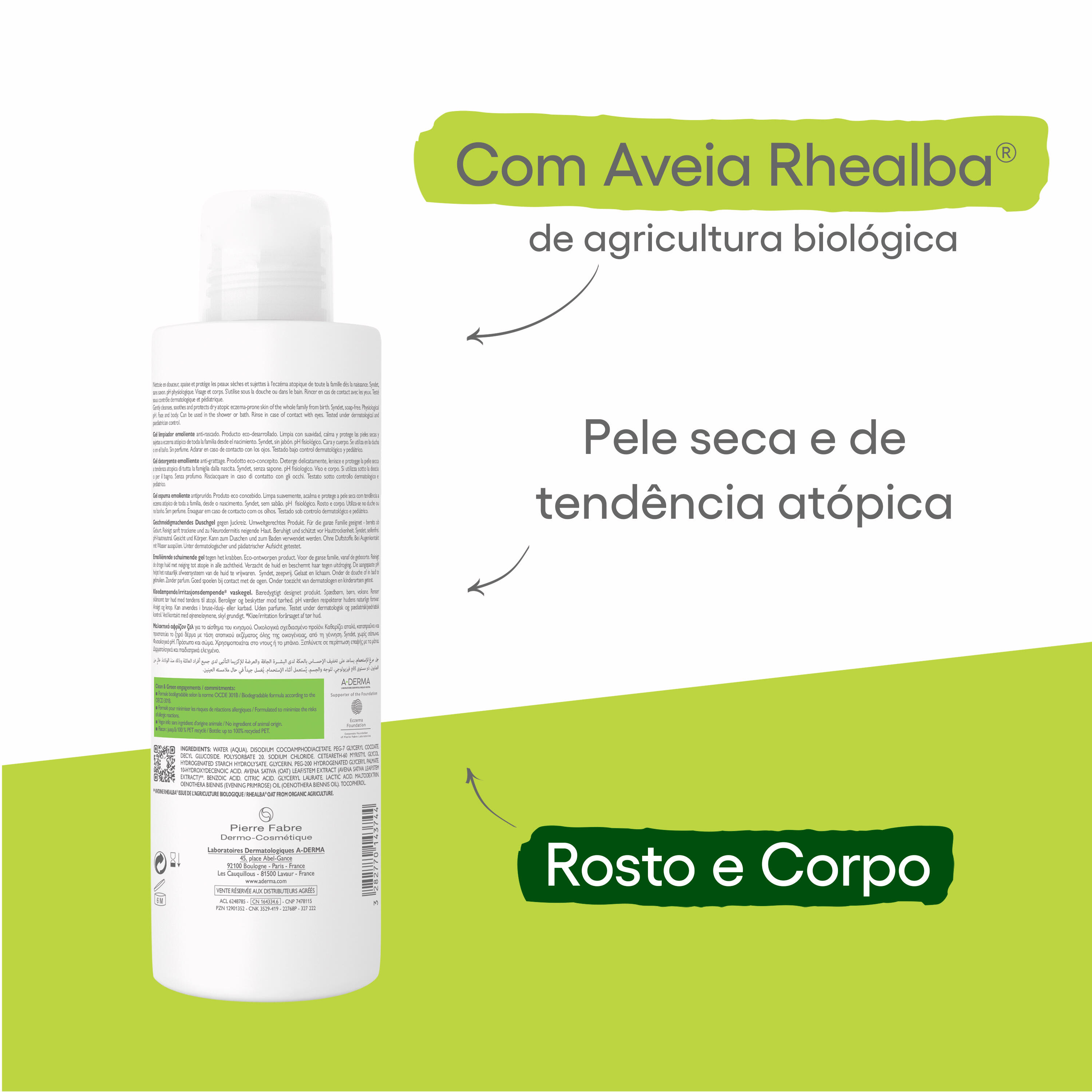 Exomega Control Gel Espuma Emoliente