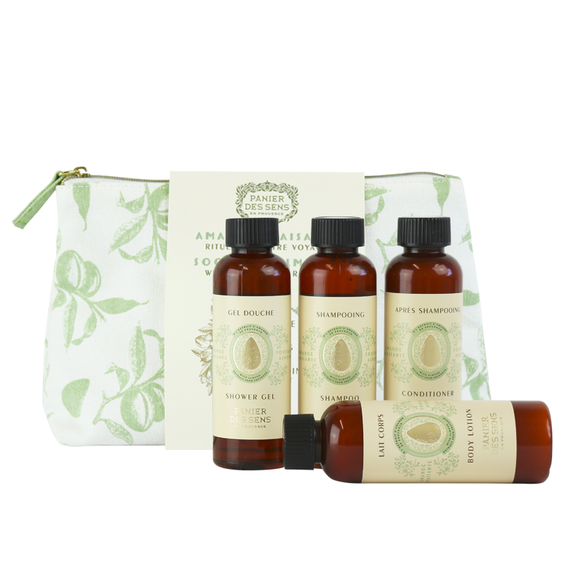 Soothing Almond Travel Pouch Almond Set