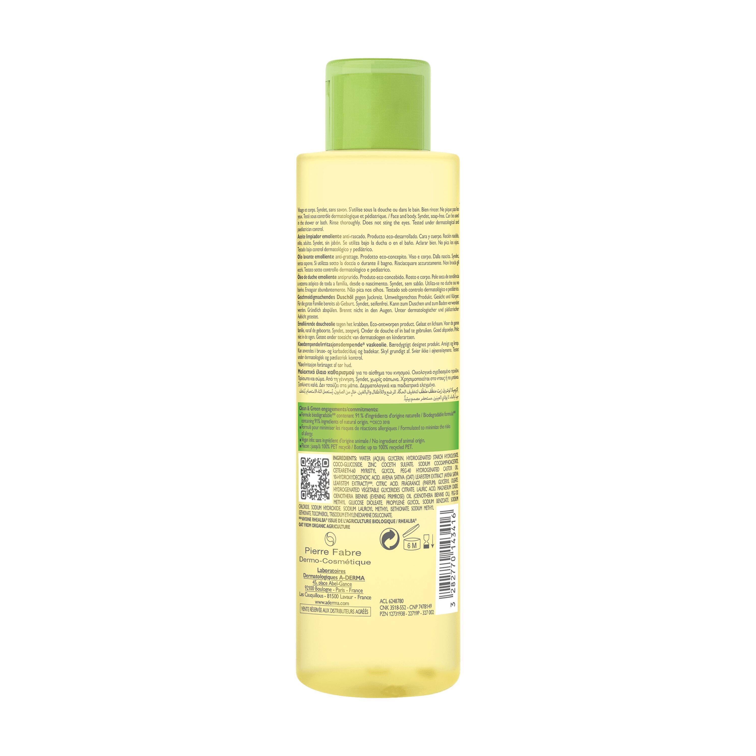 Exomega Control Óleo Duche Emoliente Antiprurido