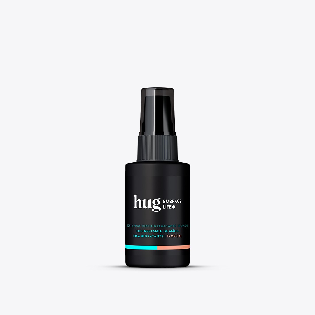 hug - Desinfetante De Mãos Com Hidratante Tropical - 