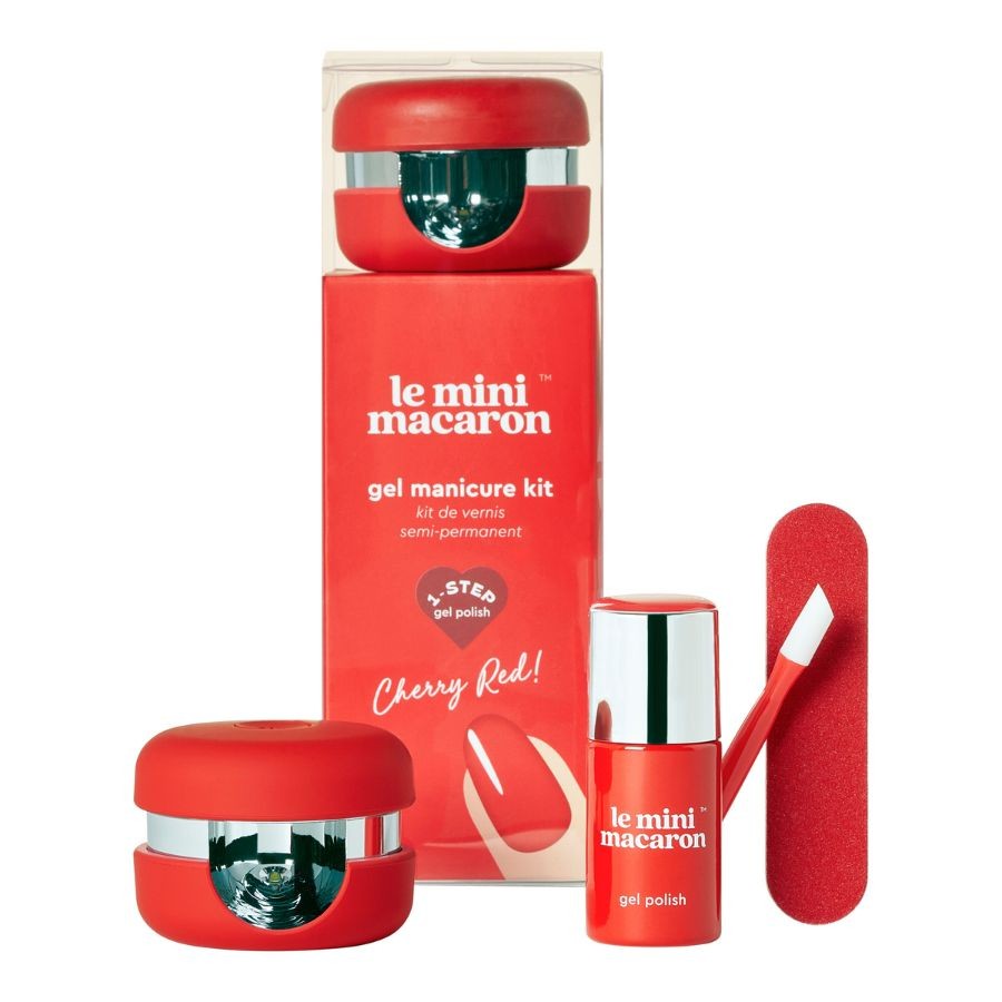 Le Mini Macaron - Cherry Red Manicure Kit - 