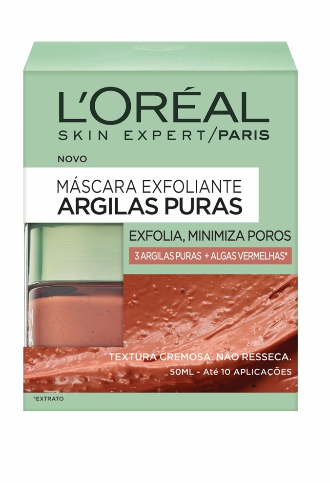 L'Oréal Paris - Pure Clays Máscara Esfoliante Argila Vermelha - 